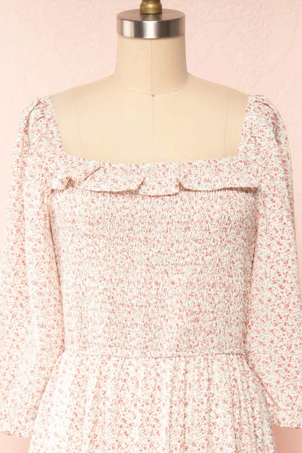 Adaline | Square Neck Floral Midi Dress sold by Boutique 1861 product image thumbnail 3