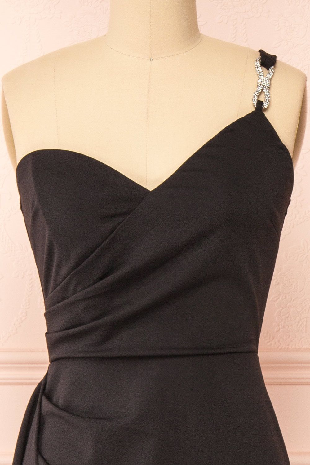 Elliot | One-Shoulder Black Maxi Dress w/ Bow sold by Boutique 1861 product image thumbnail 3
