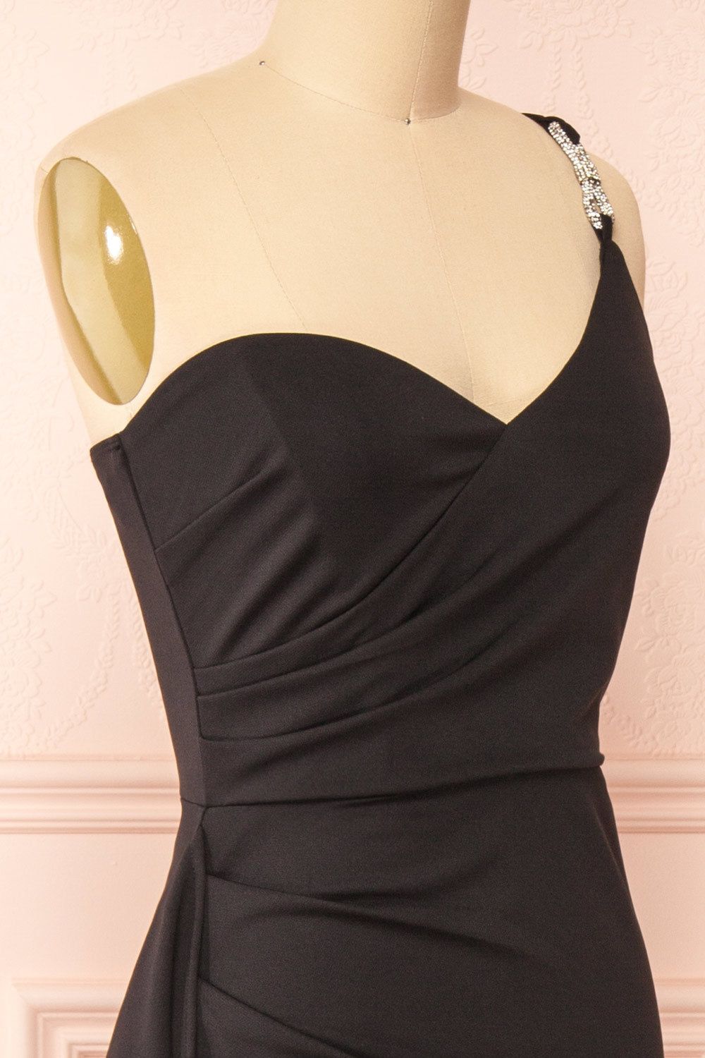 Elliot | One-Shoulder Black Maxi Dress w/ Bow sold by Boutique 1861 product image thumbnail 5