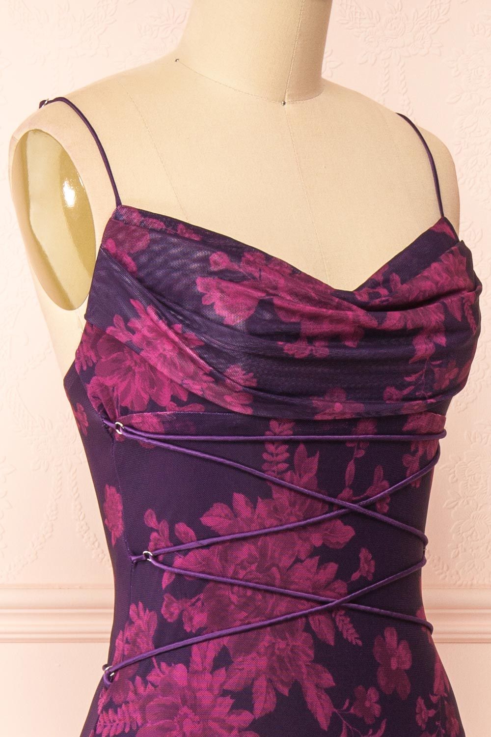 Madelief | Floral Maxi Dress w/ Lace-Up Details sold by Boutique 1861 product image thumbnail 5