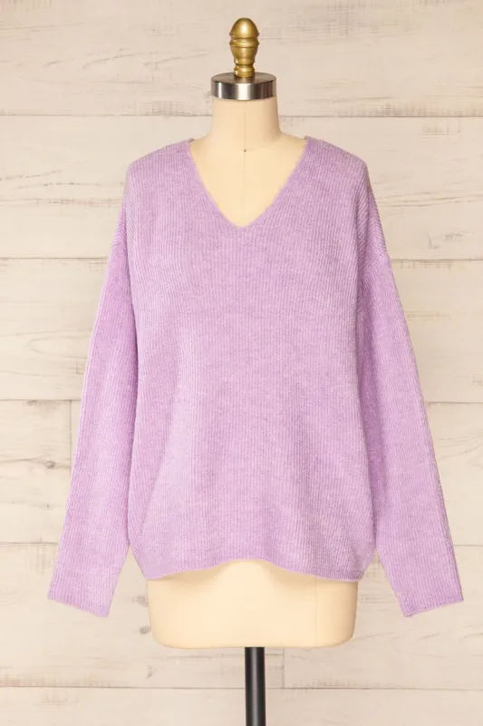 Saler Lavender | Oversized Knited Sweater sold by Boutique 1861