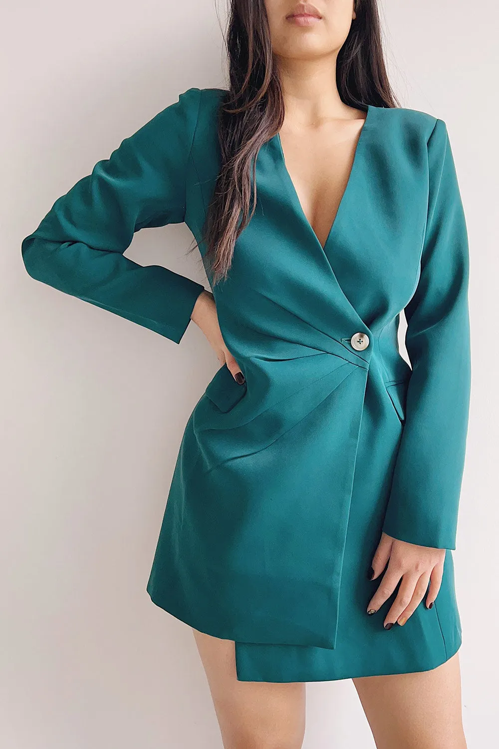 Savila Green | Asymmetrical Blazer Dress sold by Boutique 1861 product image thumbnail 2
