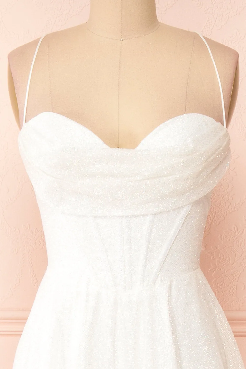 Genevieve | Sparkly Cowl Neck Bridal Dress sold by Boutique 1861 product image thumbnail 5