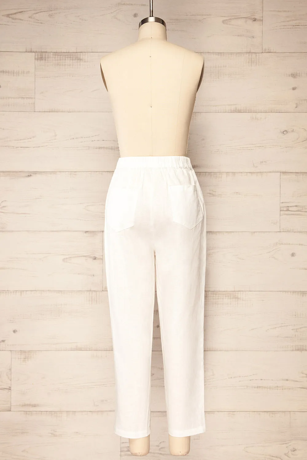 Trincao White | Linen Pants with Drawstrings sold by Boutique 1861 product image thumbnail 5