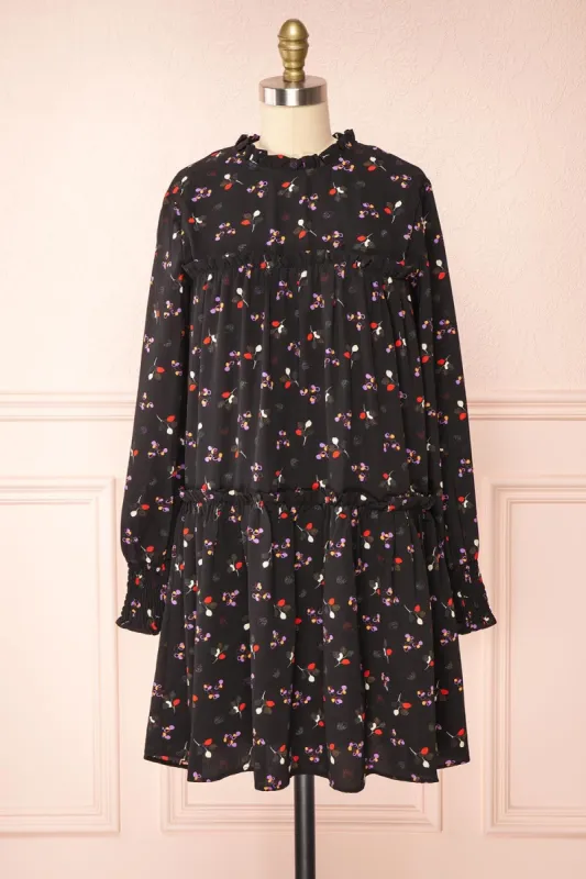 Ousret | Patterned Babydoll Dress sold by Boutique 1861