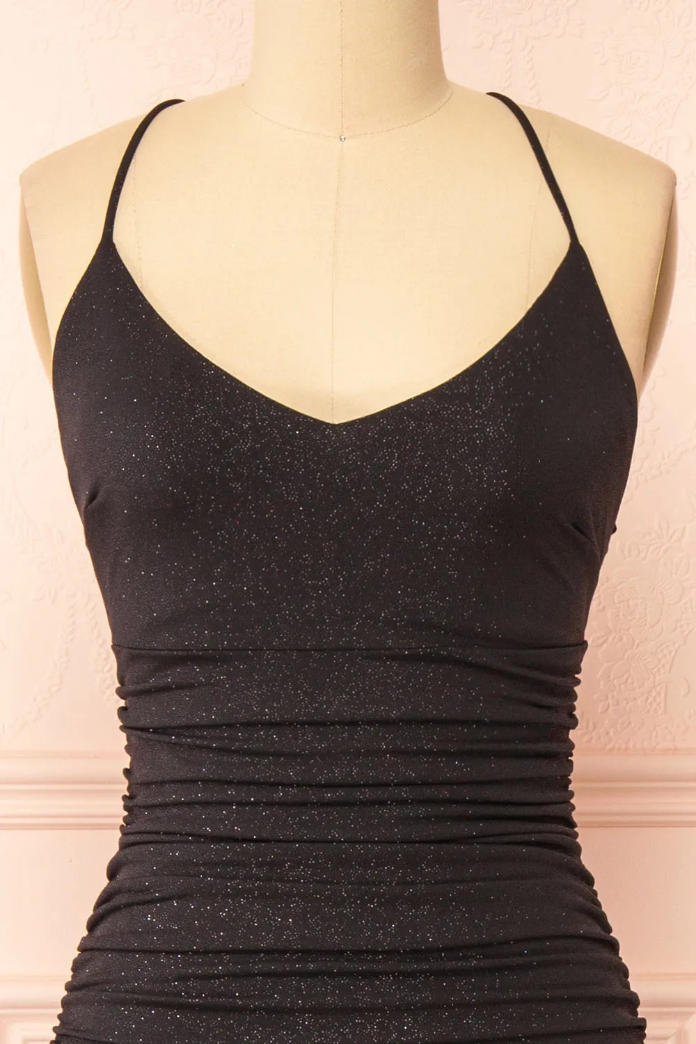Samira Black | Sparkly Mermaid Maxi Dress with Slit sold by Boutique 1861 product image thumbnail 4