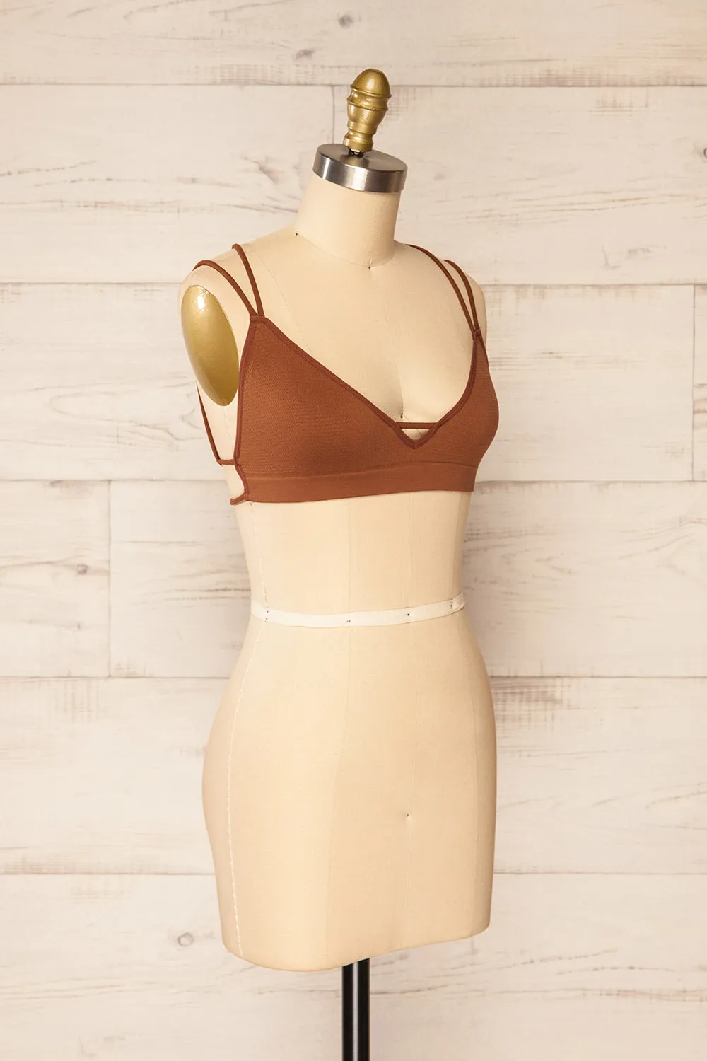 Mona Lisa Caramel | Crossed-Back Bralette sold by Boutique 1861 product image thumbnail 3