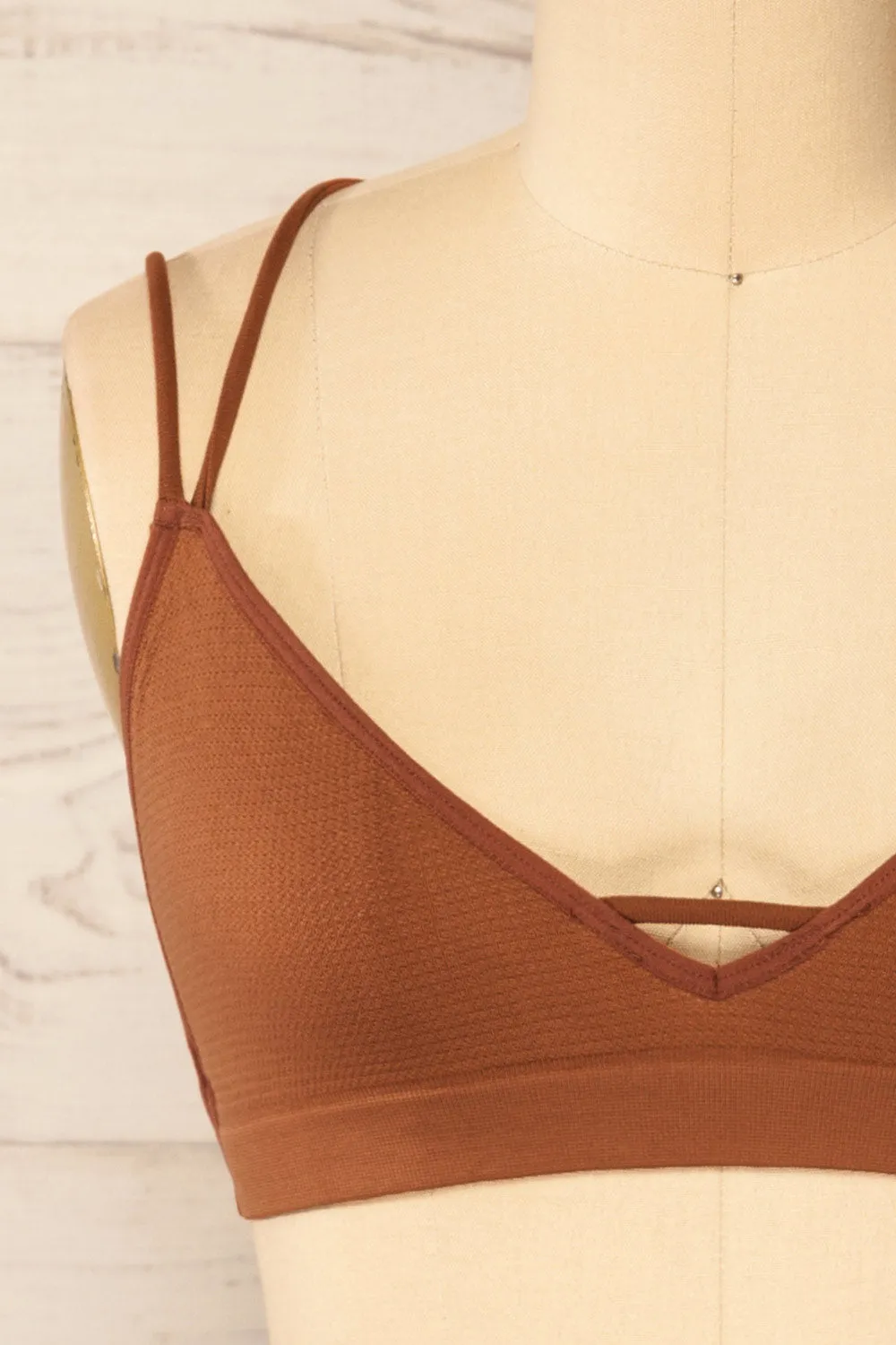 Mona Lisa Caramel | Crossed-Back Bralette sold by Boutique 1861 product image thumbnail 2