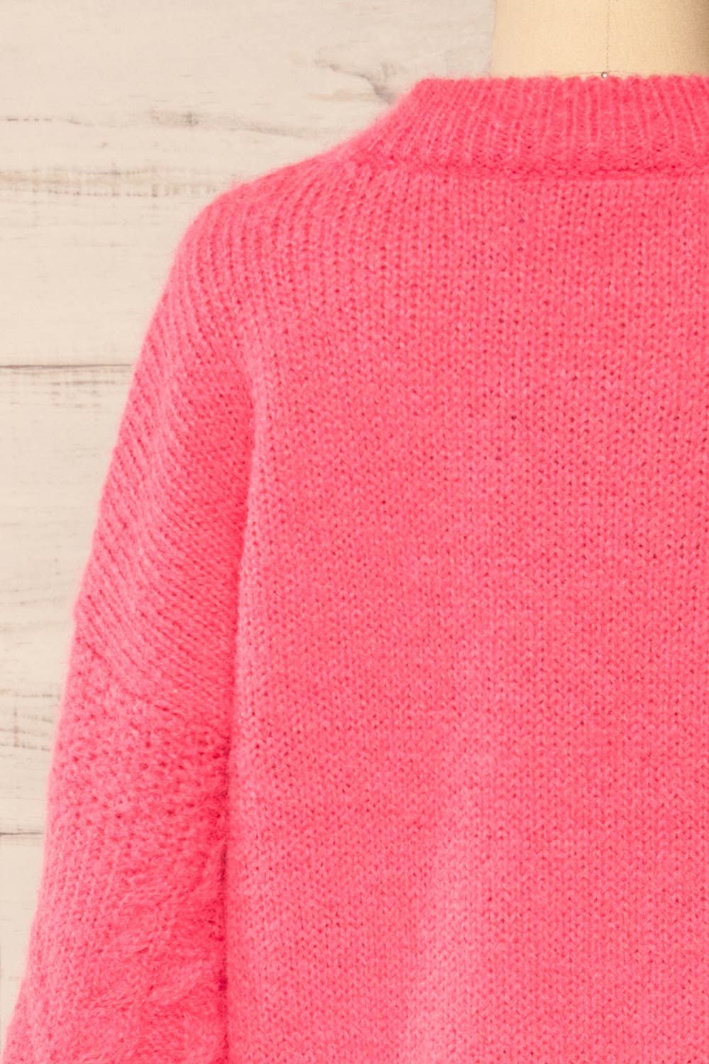 Benidorm Pink | Cropped Knit Sweater sold by Boutique 1861 product image thumbnail 6
