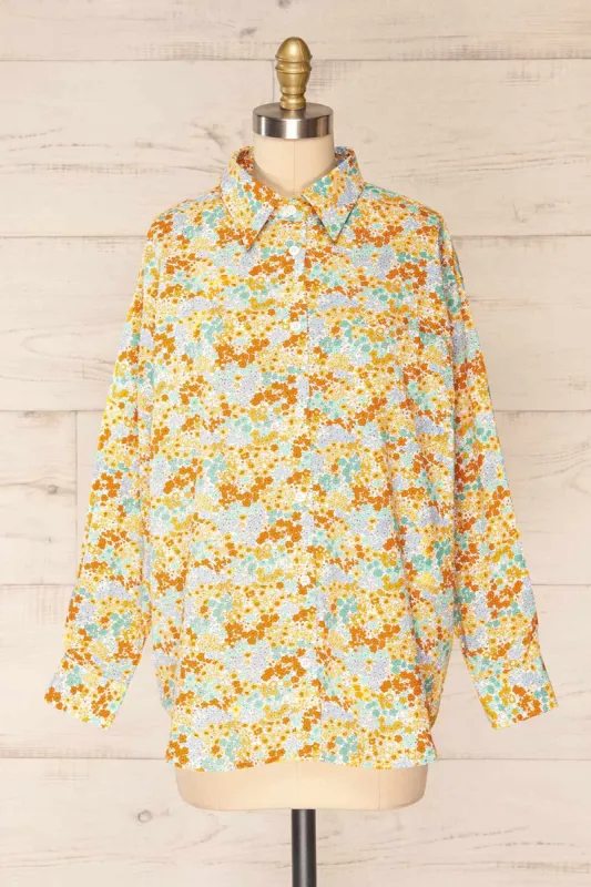 Campamento | Oversized Patterned Button-Up Shirt sold by Boutique 1861