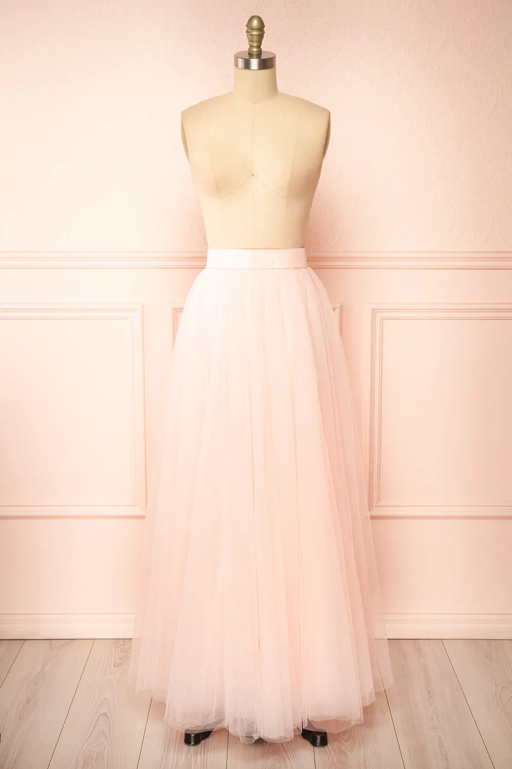 Telia Blush | Maxi Tulle Skirt sold by Boutique 1861