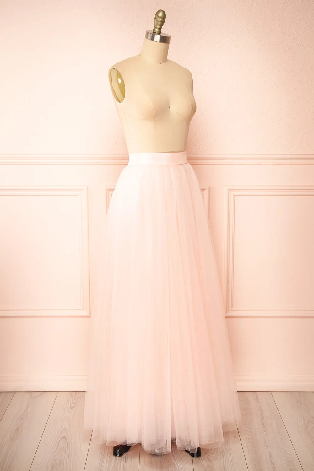Telia Blush | Maxi Tulle Skirt sold by Boutique 1861 product image thumbnail 3