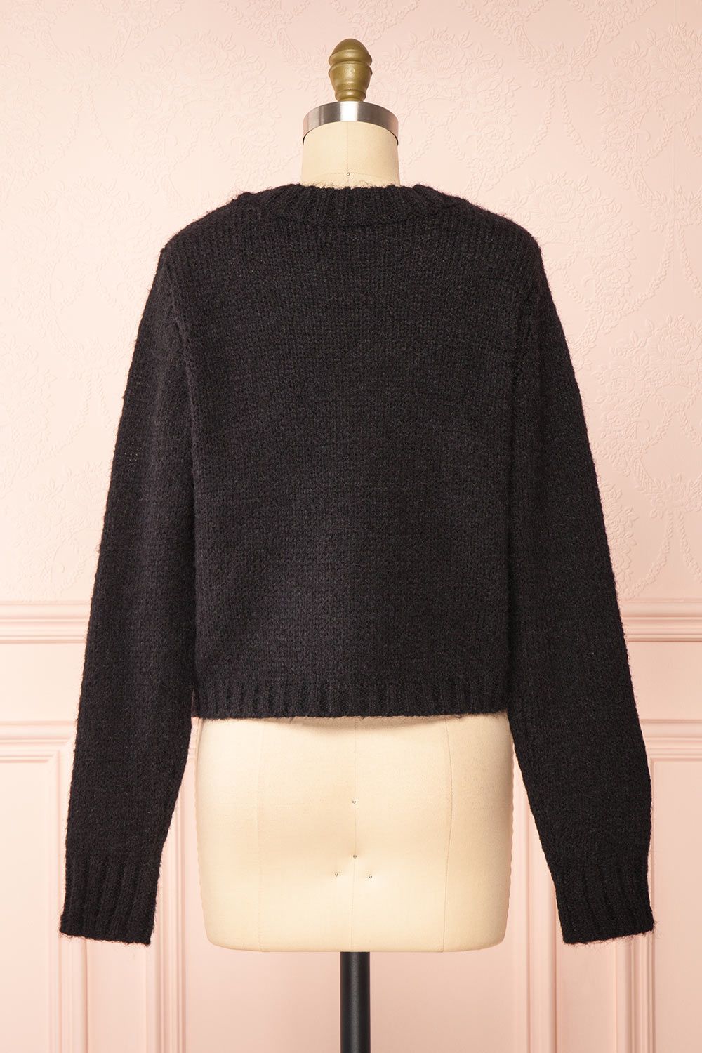 Antin Black | Knit Cardigan w/ Buttons sold by Boutique 1861 product image thumbnail 5