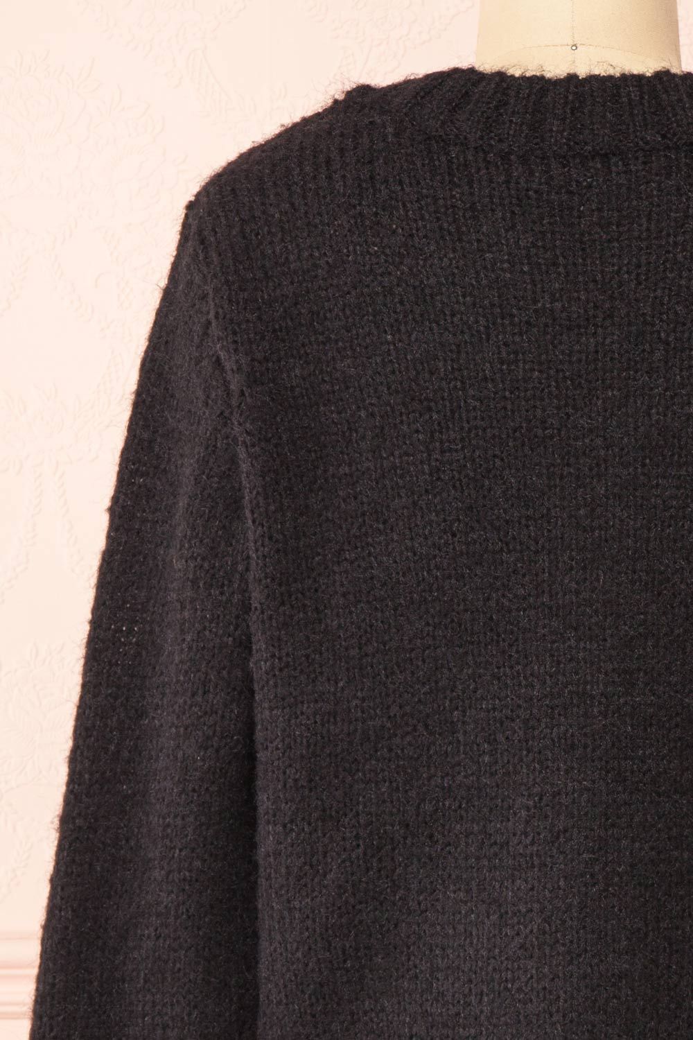 Antin Black | Knit Cardigan w/ Buttons sold by Boutique 1861 product image thumbnail 6