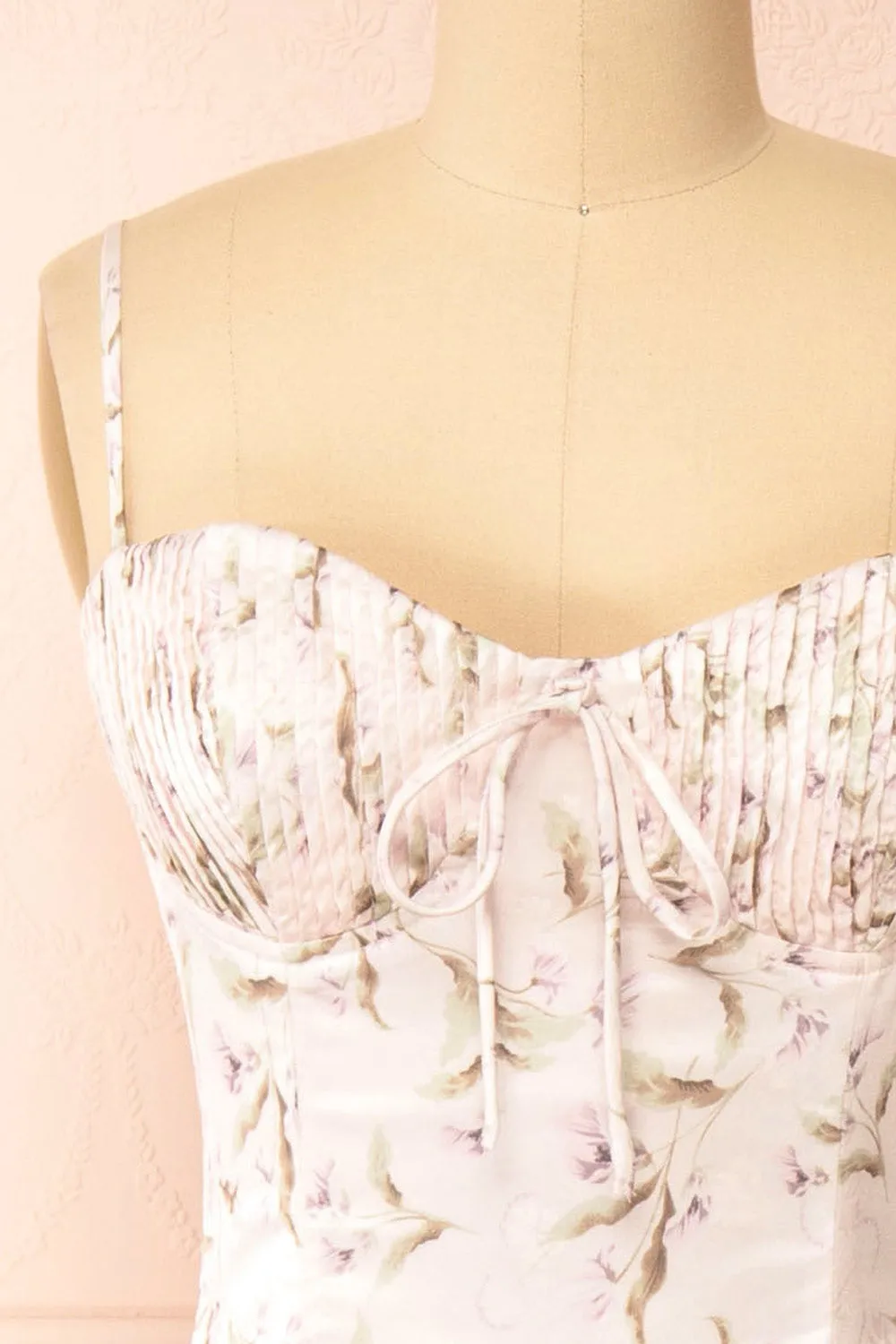 Midya | Lilac Floral Midi Dress w/ Slit sold by Boutique 1861 product image thumbnail 3