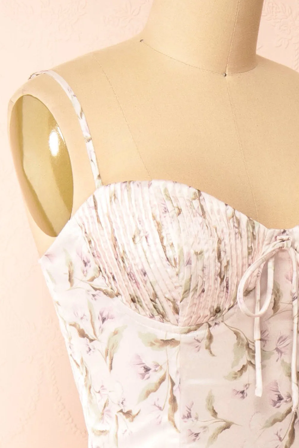 Midya | Lilac Floral Midi Dress w/ Slit sold by Boutique 1861 product image thumbnail 5