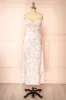 Midya | Lilac Floral Midi Dress w/ Slit sold by Boutique 1861