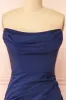 Ailsa Navy | Strapless Gown w/ High Slit sold by Boutique 1861
