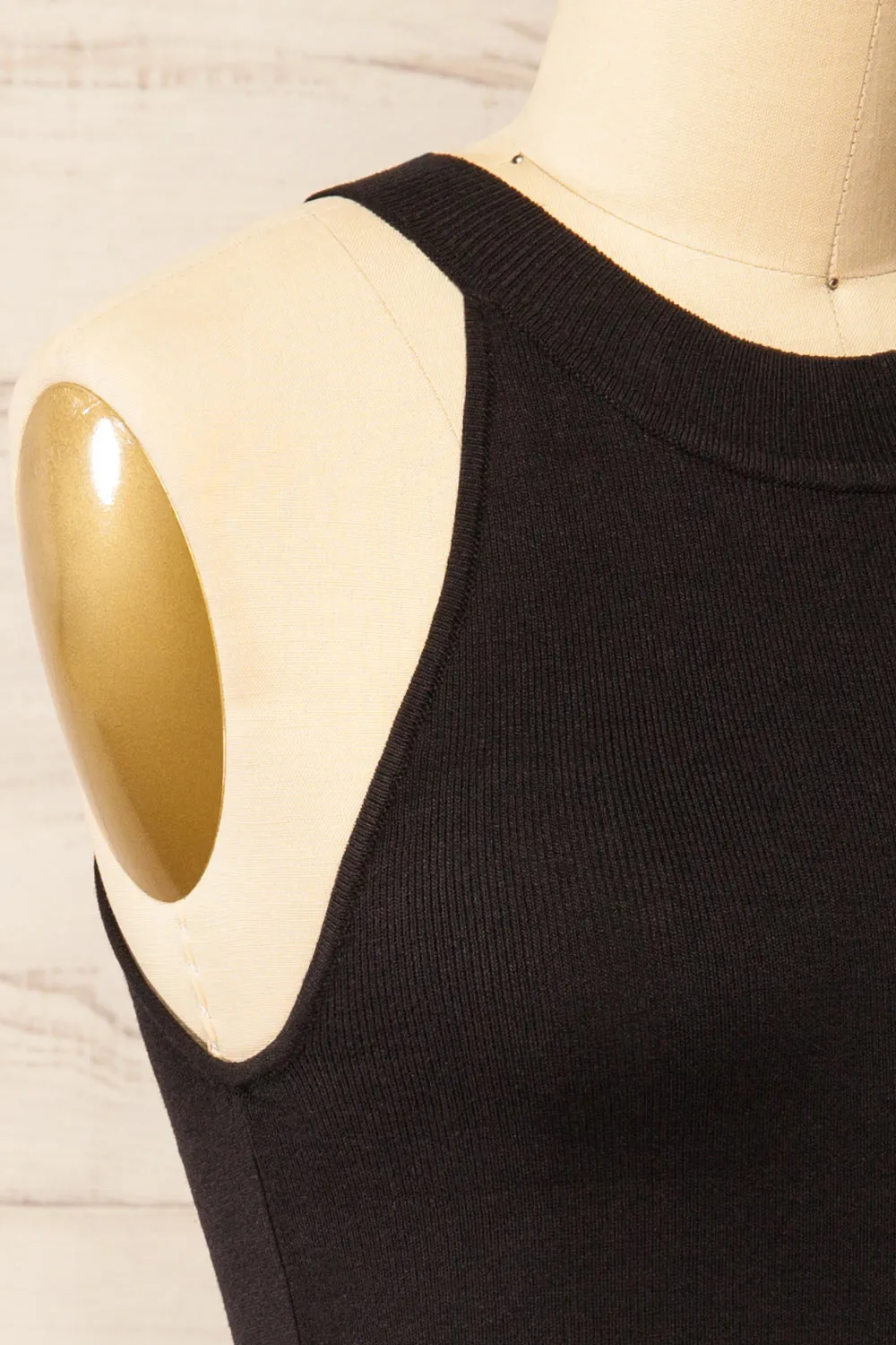 Altrincham Black | Halter Neck Knit Top sold by Boutique 1861 product image thumbnail 4