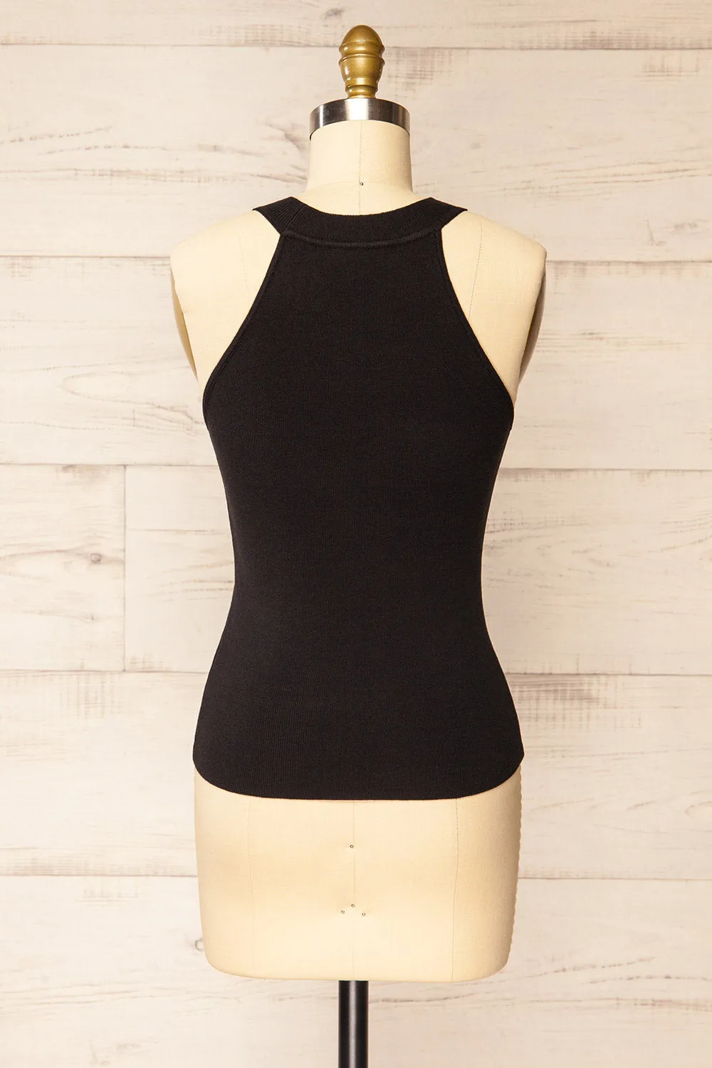 Altrincham Black | Halter Neck Knit Top sold by Boutique 1861 product image thumbnail 5