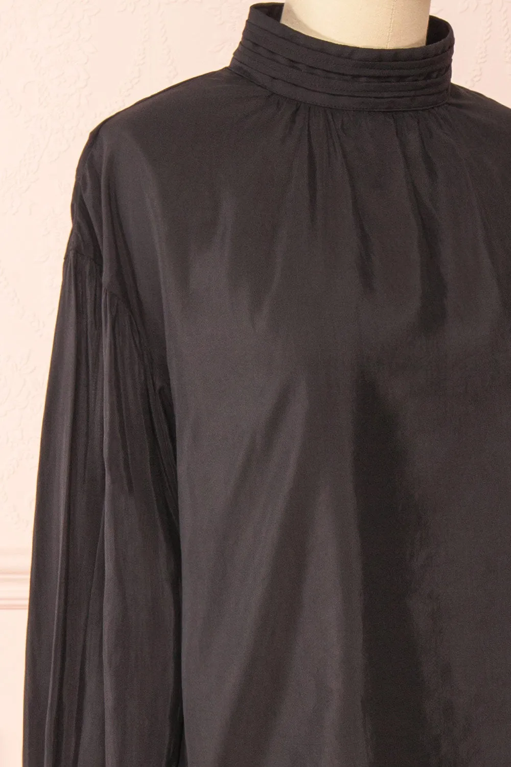Bodil Black | Pleated Collar Blouse sold by Boutique 1861 product image thumbnail 4