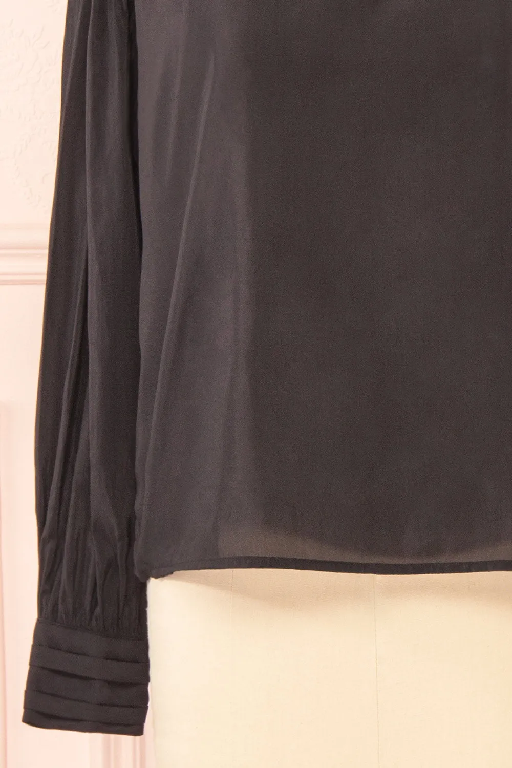 Bodil Black | Pleated Collar Blouse sold by Boutique 1861 product image thumbnail 5