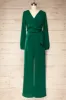Nantwich Green | Silky Long-Sleeved Jumpsuit sold by Boutique 1861