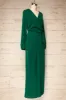 Nantwich Green | Silky Long-Sleeved Jumpsuit sold by Boutique 1861
