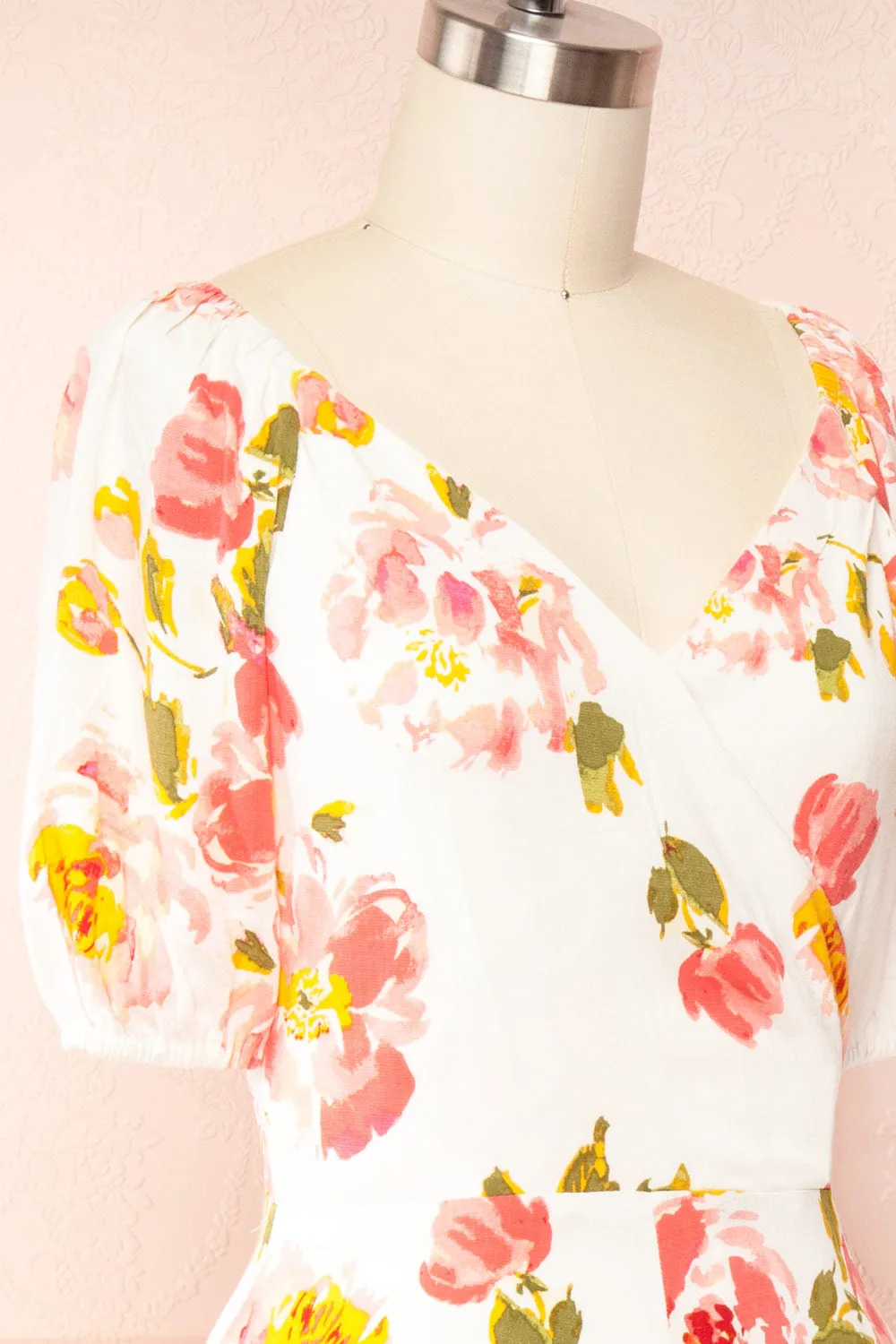 Ishita | Floral V-Neck Romper sold by Boutique 1861 product image thumbnail 4
