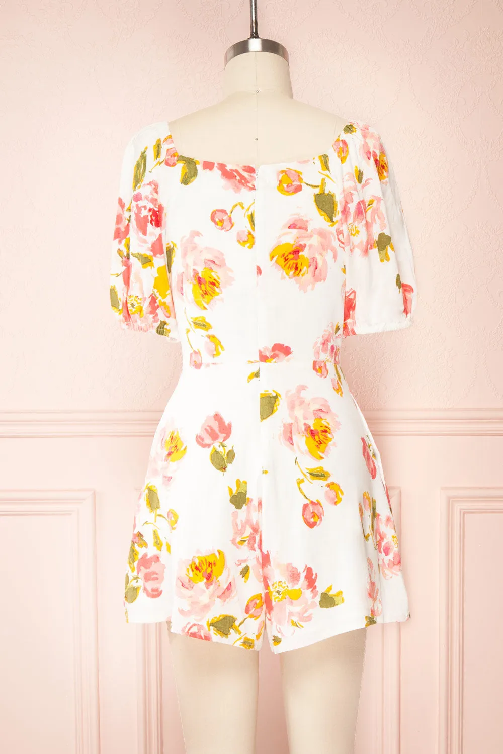 Ishita | Floral V-Neck Romper sold by Boutique 1861 product image thumbnail 5