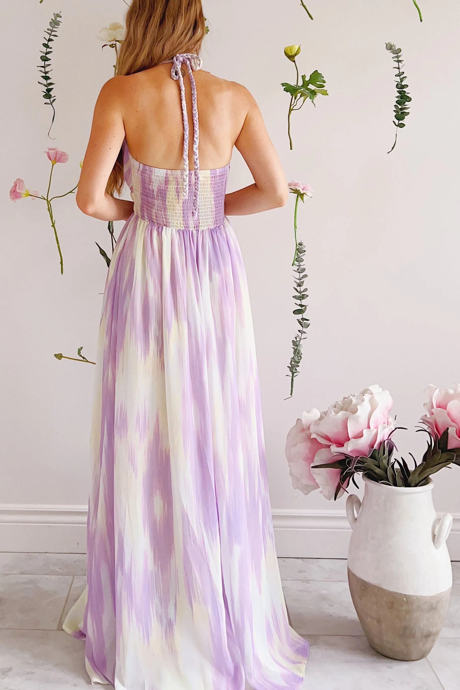 Amakassou | Lilac & Yellow Maxi Dress sold by Boutique 1861 product image thumbnail 2