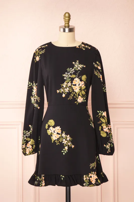 Blomey | Short Floral Dress w/ Long Sleeves sold by Boutique 1861