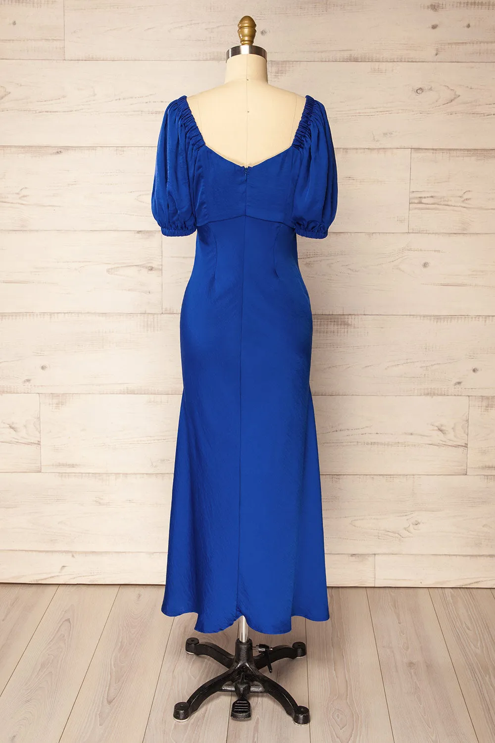 Chamonix | Midi Blue Dress w/ Ruched Details sold by Boutique 1861 product image thumbnail 5