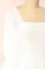 Galadriel | White Midi Dress w/ Ruched Bust sold by Boutique 1861