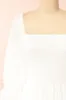 Galadriel | White Midi Dress w/ Ruched Bust sold by Boutique 1861