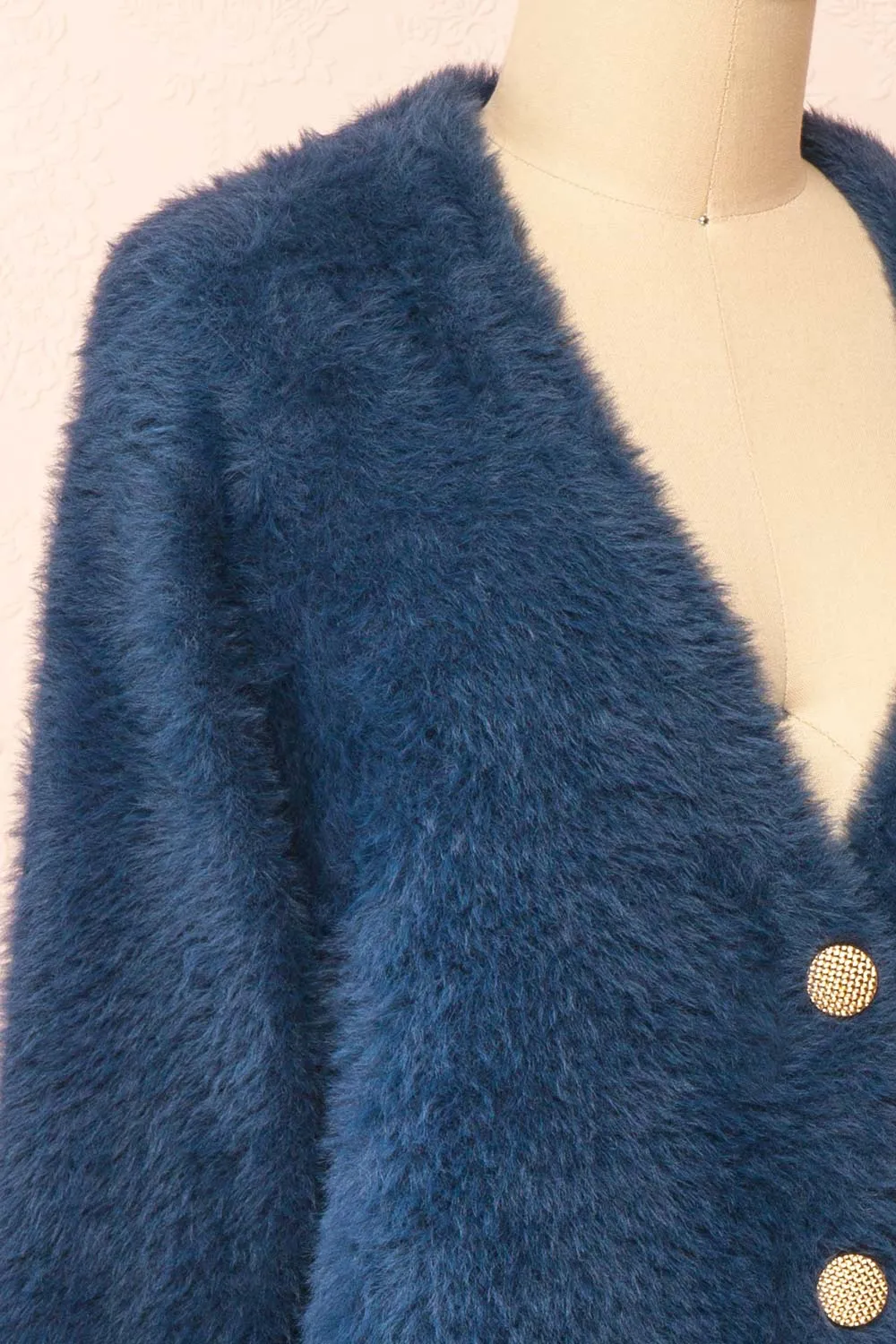 Leni Blue | Fuzzy Cardigan sold by Boutique 1861 product image thumbnail 5