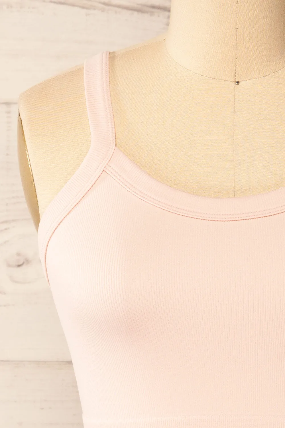 Merignas Blush | Cropped Ribbed Cami sold by Boutique 1861 product image thumbnail 2