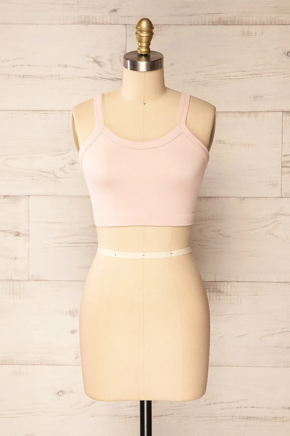 Merignas Blush | Cropped Ribbed Cami sold by Boutique 1861