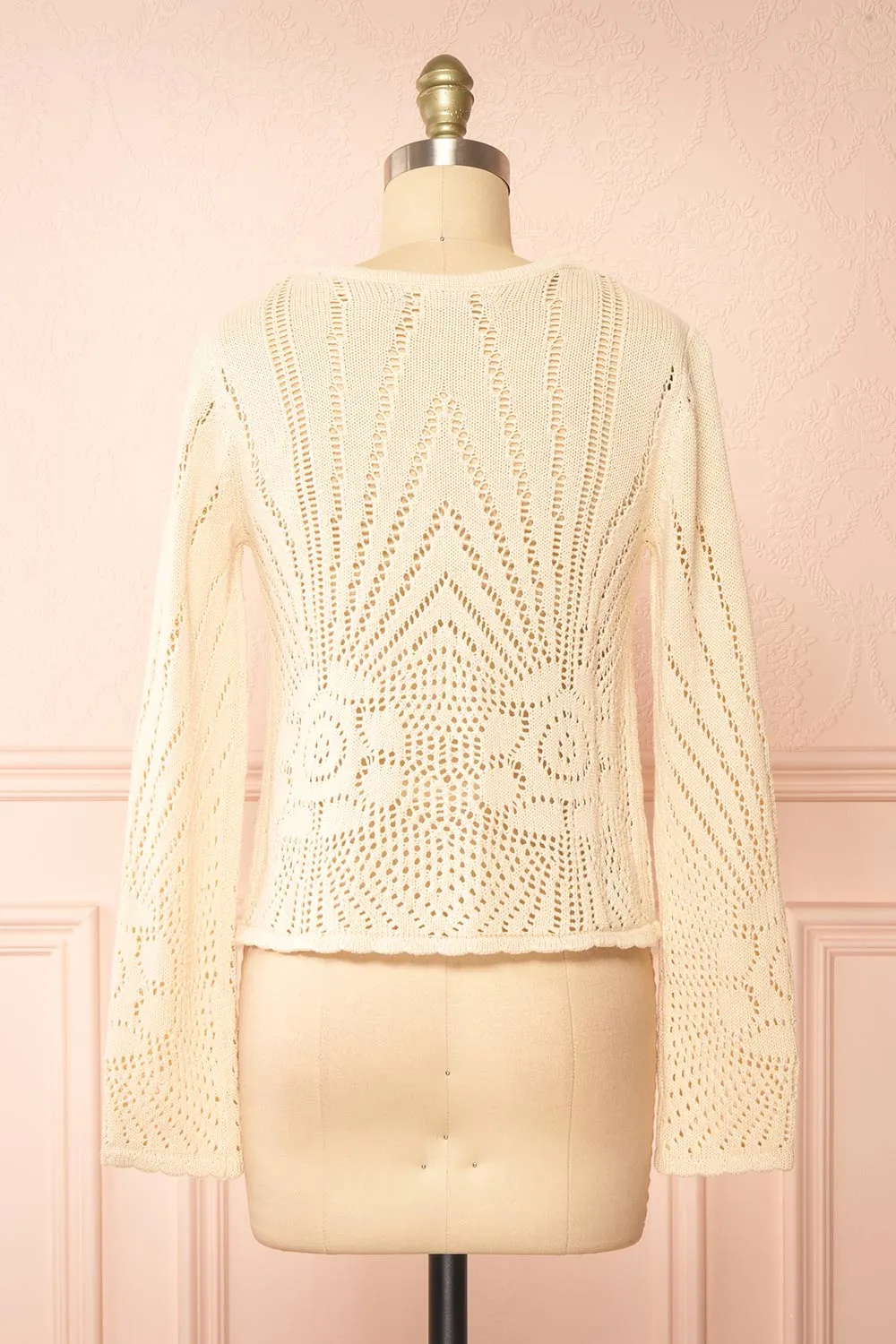 Hayle | Beige Knit Cardigan sold by Boutique 1861 product image thumbnail 5