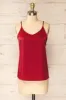 Manaus Burgundy | Satin Tank Top sold by Boutique 1861