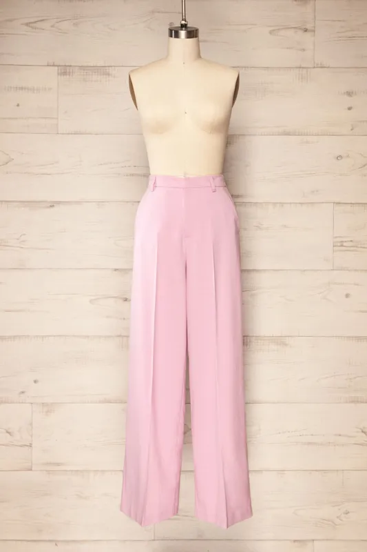 Bancroft Pink | Oversized Pants w/ Front Pleats sold by Boutique 1861