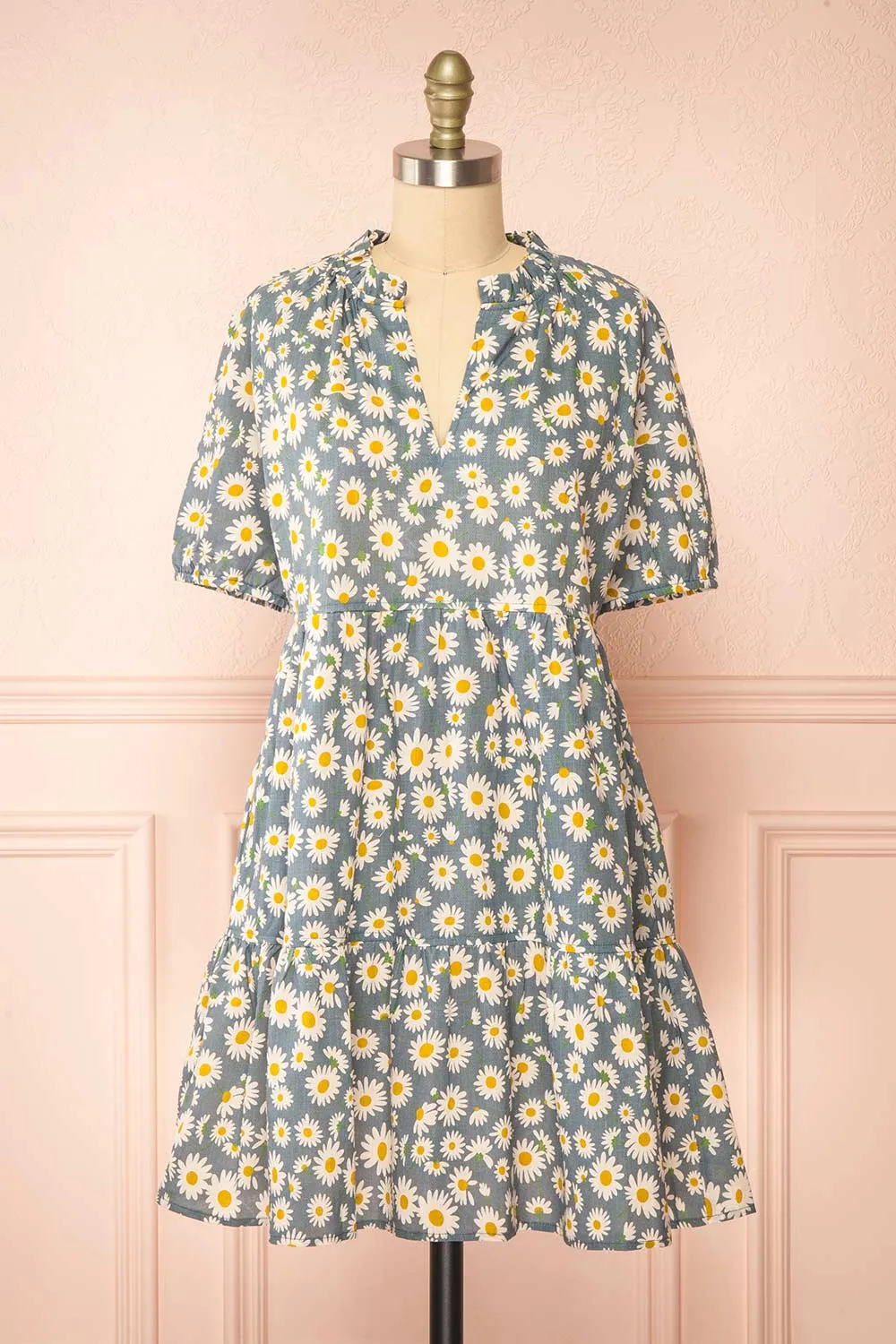 Yanina | Oversized Short Floral Dress sold by Boutique 1861