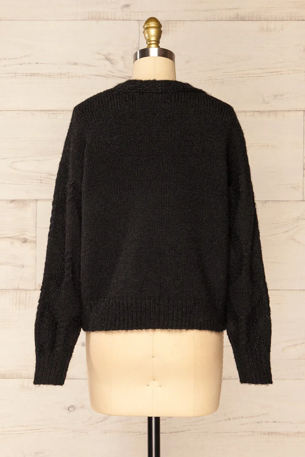 Eggje Black | Button-Up Knit Cardigan sold by Boutique 1861 product image thumbnail 5