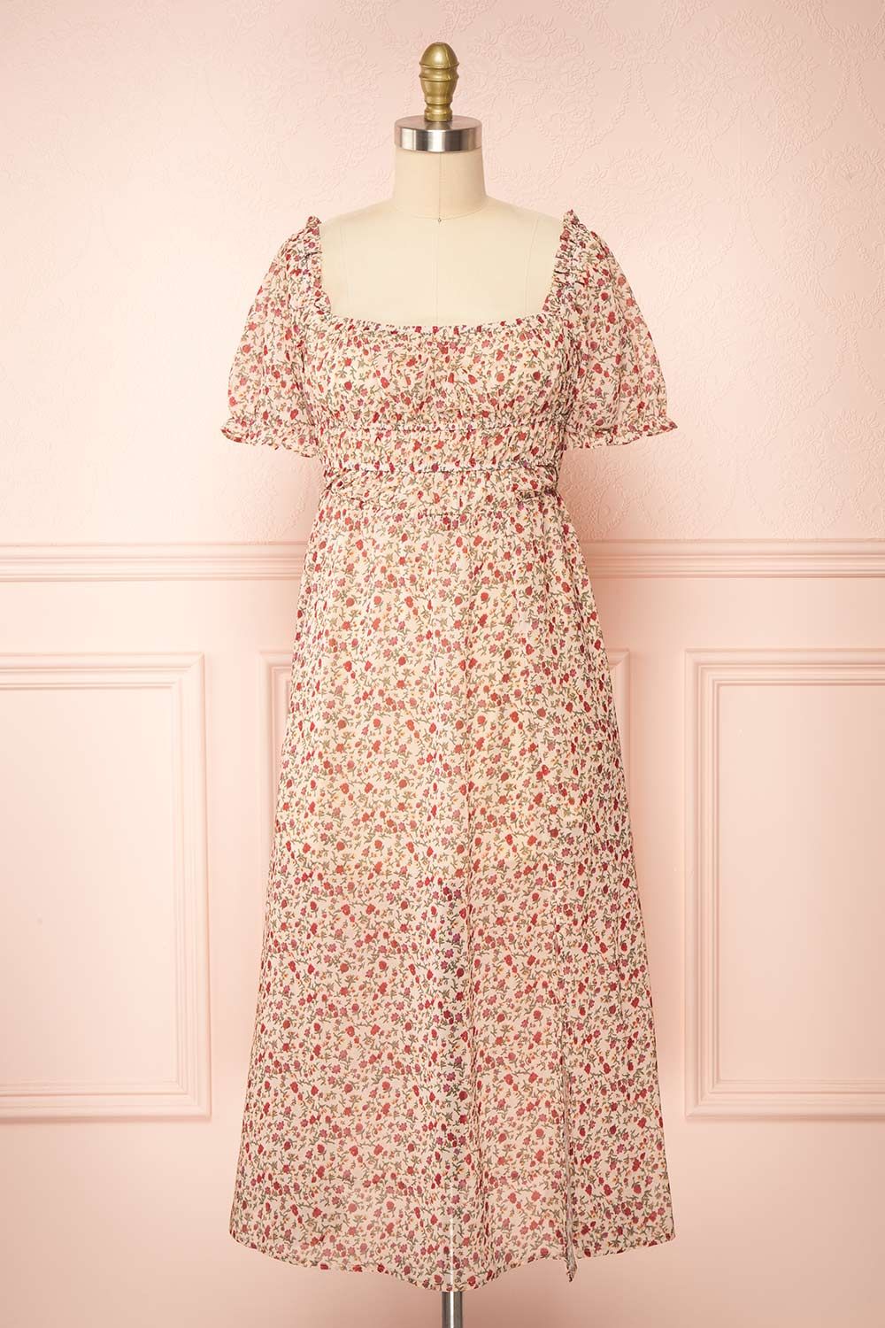 Kerus | Floral Midi Dress sold by Boutique 1861