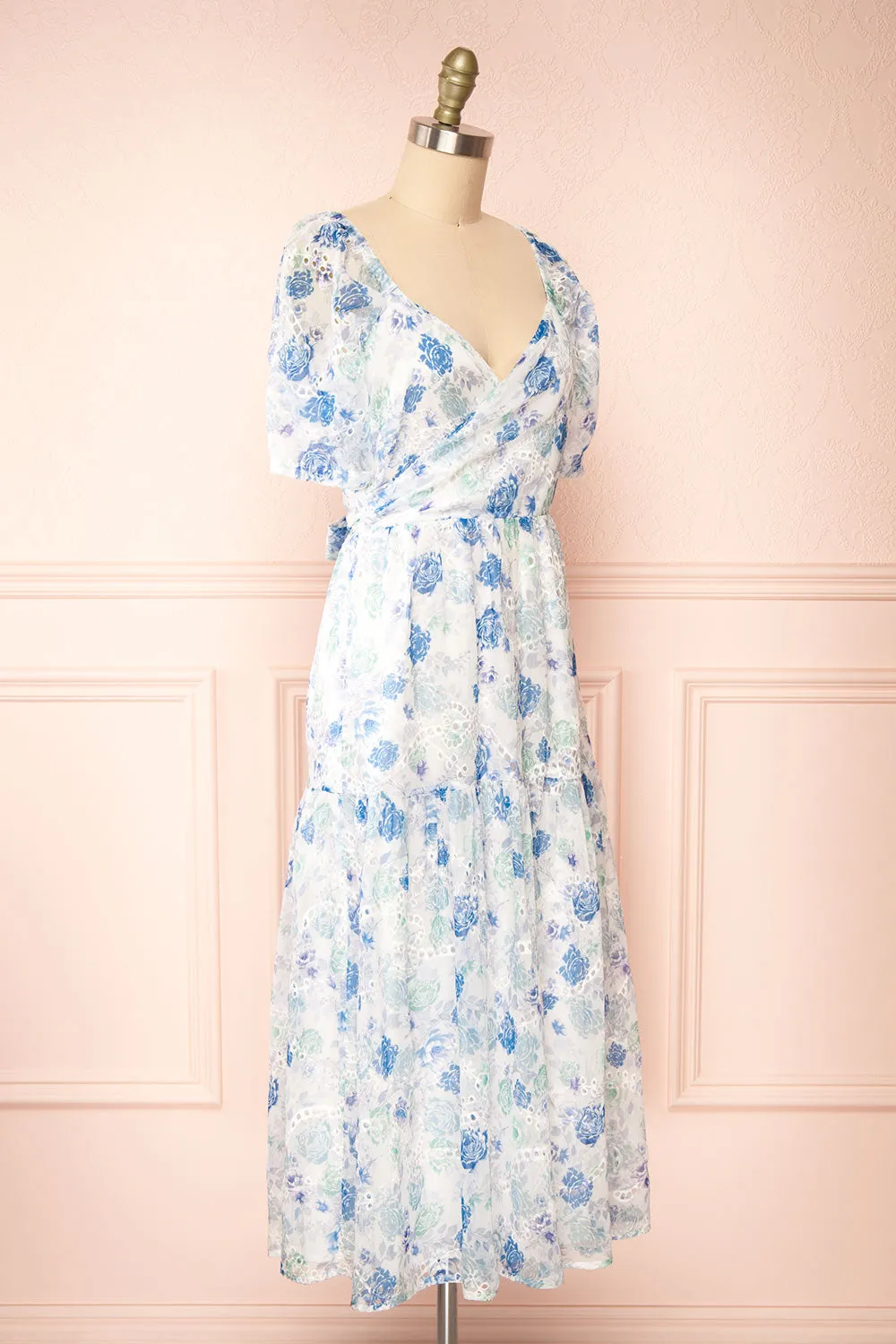 Netty | Floral Midi Wrap Dress sold by Boutique 1861 product image thumbnail 3
