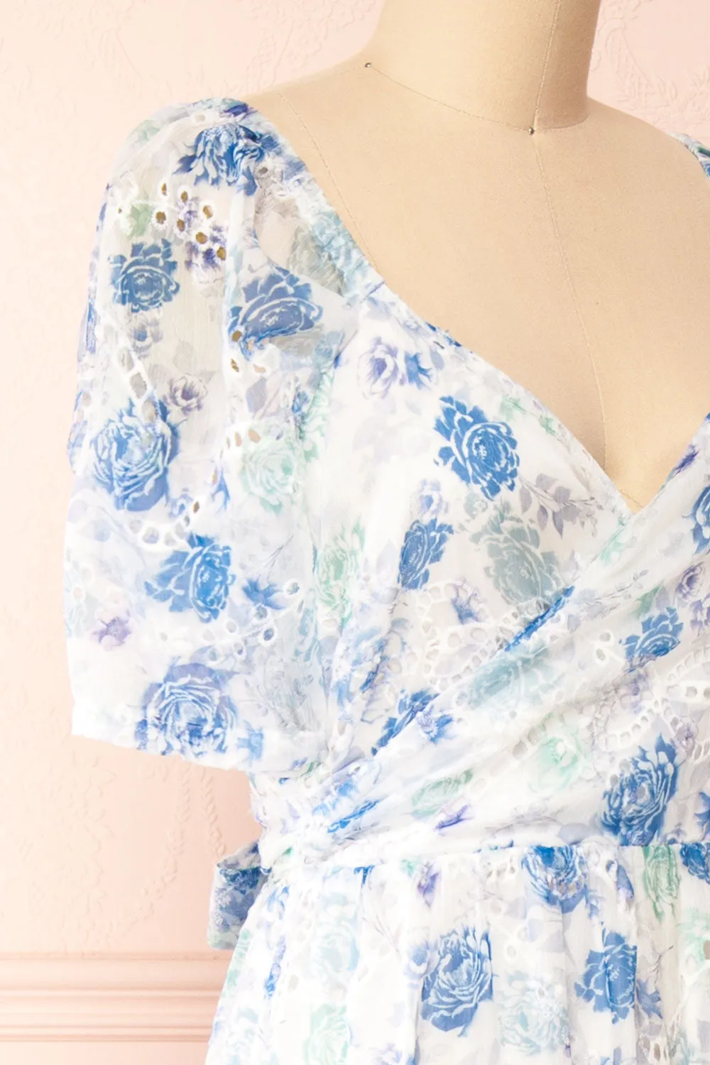 Netty | Floral Midi Wrap Dress sold by Boutique 1861 product image thumbnail 4