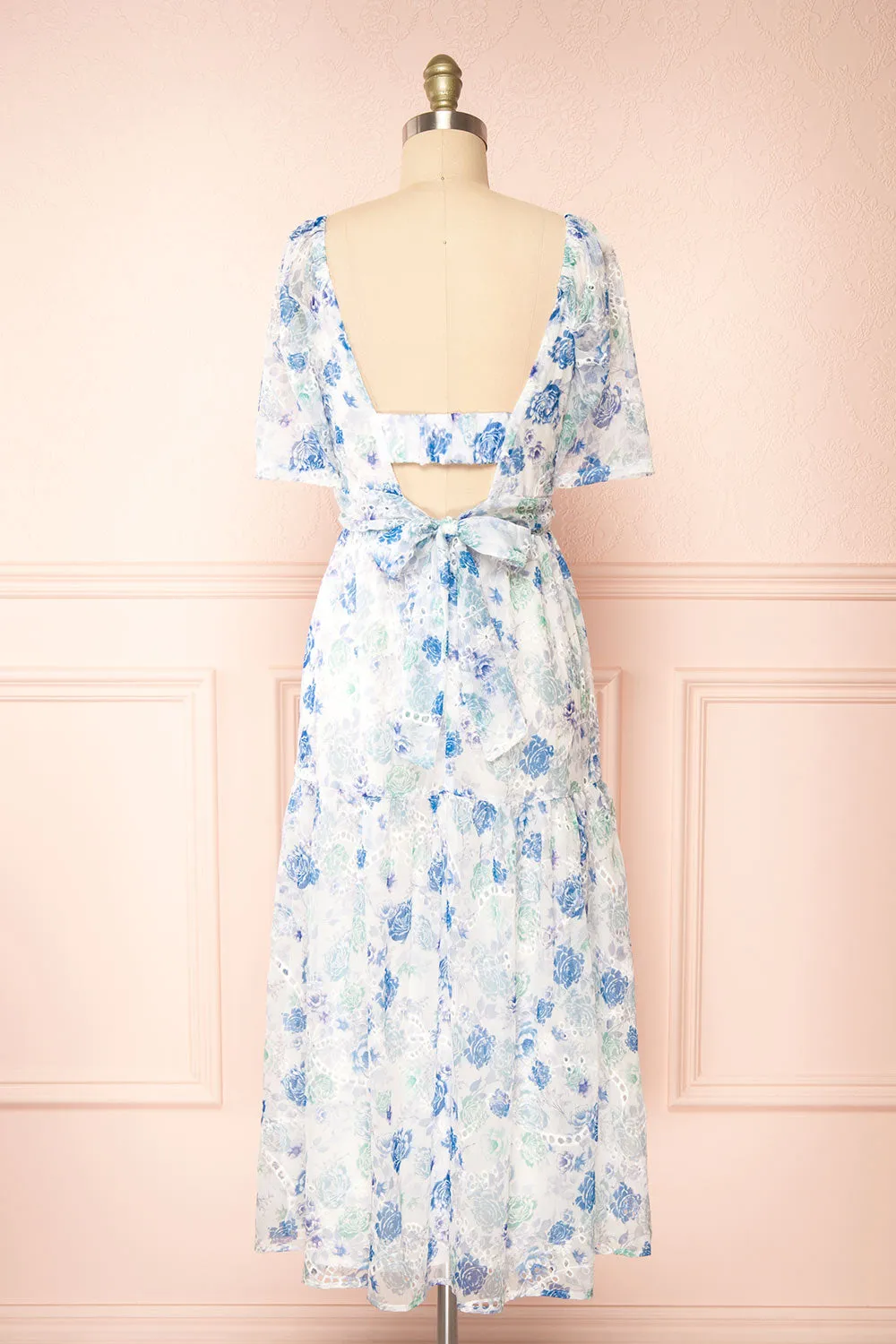 Netty | Floral Midi Wrap Dress sold by Boutique 1861 product image thumbnail 5