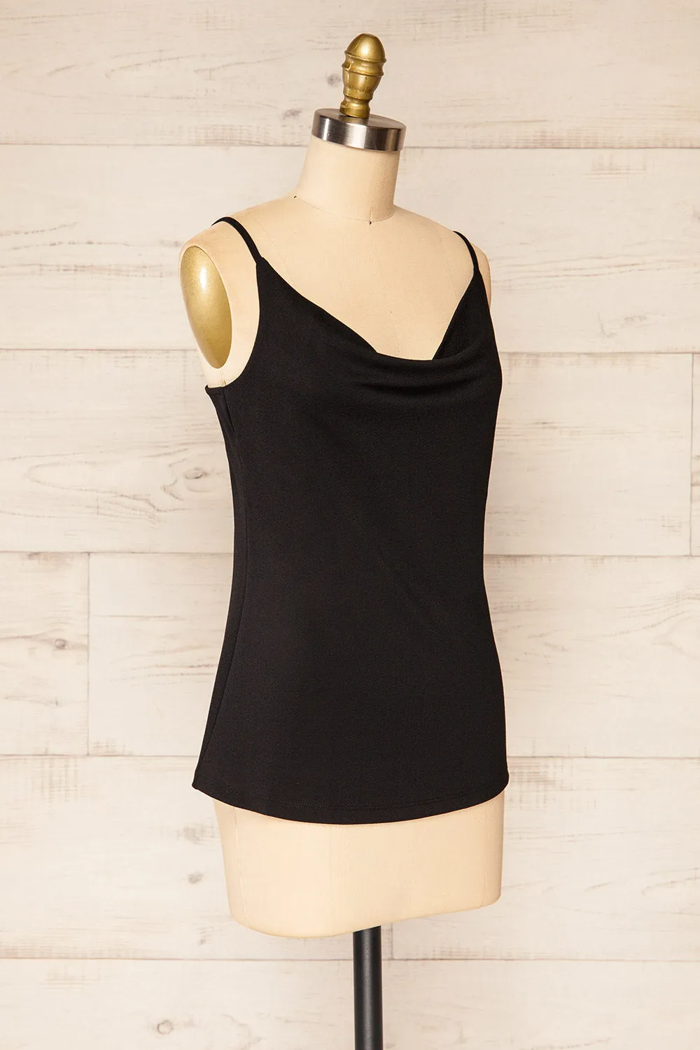 Partye Black | Cowl Neck Cami Top sold by Boutique 1861 product image thumbnail 3
