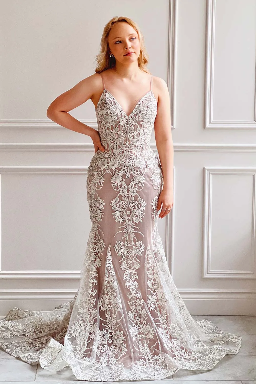 Evanthe | Crystals Mermaid Wedding Dress sold by Boutique 1861 product image thumbnail 2
