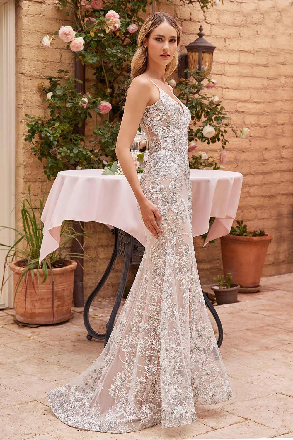 Evanthe | Crystals Mermaid Wedding Dress sold by Boutique 1861 product image thumbnail 5